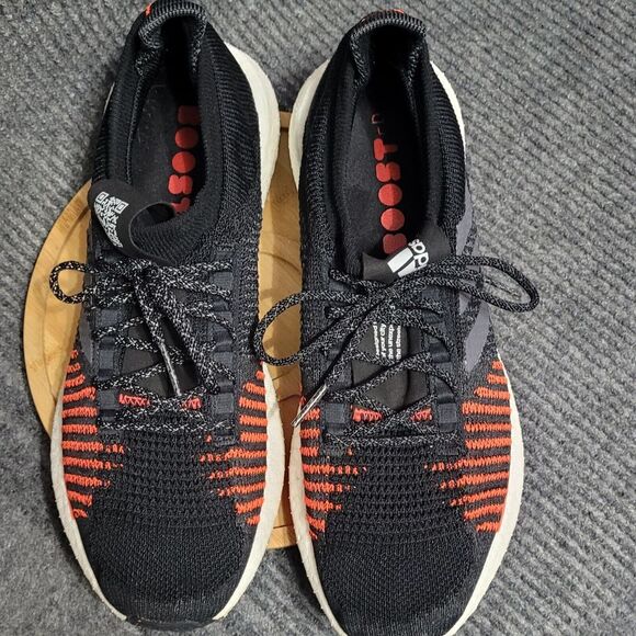 Adidas‎ Running Shoes Men's Size 13 Black Solar Red PulseBoost HD FU7333 - Picture 11 of 13